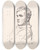 Triptych art skateboard deck of P C Skovgaard J Th Lundbye by P C Skovgaard (1817-1875)