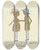 Triptych art skateboard deck of John Elsas Hier Ist Der Liebende Brutigam by John Elsas (1851-1935)