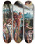 Triptych art skateboard deck of Workshop Of Jan Van Scorel The Baptism Of Christ by Workshop of Jan van Scorel (1495-1562)