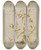 Triptych art skateboard deck of Giovanni Benedetto Castiglione Das Martyrium Des Heiligen Bartholomus by Giovanni Benedetto Castiglione (1609-1664)