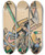 Triptych art skateboard deck of Edward Wadsworth Study For Cape Of Good Hope by Edward Wadsworth