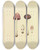 Triptych art skateboard deck of James Bolton Icons Fungorum Circa Halifax Sponte Nascentium Pl194 by James Bolton (1735-1799)