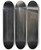 Triptych art skateboard deck of Lon Spilliaert Digue Dostende Aux Rverbres by Leon Spilliaert (1881-1946)