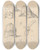 Triptych art skateboard deck of Jzef Simmler Studia Hemw Husarskich I Fragmentw Karabeli by Jozef Simmler (1823-1868)