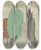 Triptych art skateboard deck of Mario Simon Les Deux Soeurs Manteau Et Robe Pour Le Soir De Beer by Mario Simon (19-20-)