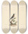 Triptych art skateboard deck of Luigi Balugani Chalcomitra Senegalensis Scarlet Chested Sunbird 2 by Luigi Balugani (1737-1770)