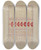 Triptych art skateboard deck of Eva Wilson Linen Towel_1 by Eva Wilson