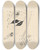 Triptych art skateboard deck of Mikul Galanda Red Lips_2 by Mikulas Galanda (1895-1938)
