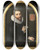 Triptych art skateboard deck of Cornelis Engelsz Portrait Of Johan Gerritsz Van Schoterbosch C 15641654 by Cornelis Engelsz (1575-1650)