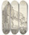 Triptych art skateboard deck of Herman Saftleven Runes Van Een Gebouw Te Utrech by Herman Saftleven (1609-1685)