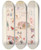 Triptych art skateboard deck of Jean De Bosschre The Satyrs Village by Jean de Bosschre (1878-1953)