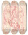 Triptych art skateboard deck of Alphonse Mucha Mje by Alphonse Mucha (1860-1939)
