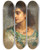 Triptych art skateboard deck of Edwin Long Nouzhatoulaouadat Delight Of The Home by Edwin Long (1829-1891)