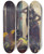 Triptych art skateboard deck of James Tissot Jezebel Advises Ahab by James Tissot (1836-1902)