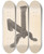 Triptych art skateboard deck of Herman Bader Andiron One Of Pair_3 by Herman Bader