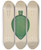 Triptych art skateboard deck of Eugene La Foret Flask by Eugene La Foret
