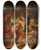 Triptych art skateboard deck of Eugne Delacroix Suzanne Et Les Vieillards by Eugene Delacroix (1798-1863)