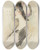 Triptych art skateboard deck of Paul Csar Helleu Profile Of A Young Lady by Paul Cesar Helleu (1859-1927)