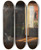 Triptych art skateboard deck of Wilhelm Roegge Im Atelier by Wilhelm Roegge (1829-1908)