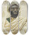 Triptych art skateboard deck of Josep Tapir Bar Portrait Of A Moroccan Man by Josep Tapiro Baro (1836-1913)
