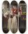 Triptych art skateboard deck of Johann Sperl Der Liebesbrief by Johann Sperl (1840-1914)