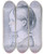 Triptych art skateboard deck of David Humbert De Superville Portrait Of 4 Year Old Marie Danville Bust In Profile To The Left by David Humbert De Superville (1770-1849)