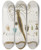 Triptych art skateboard deck of Martin Frobenius Ledermuller Amusement Microscopique Tant Pour Lesprit Que Pour Les Yeux Pl082 by Martin Frobenius Ledermu%Cc%88Ller (1719-1769)