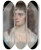 Triptych art skateboard deck of John Smart Portrait Of A Young Lady Probably The Artists Daughter Anna Maria Woolf by John Smart (1741-1811)