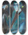 Triptych art skateboard deck of Hermann Stenner Damenbildnis Mit Lilie by Hermann Stenner (1891-1914)