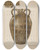 Triptych art skateboard deck of Yolande Delasser Jug_7 by Yolande Delasser (1935)