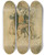Triptych art skateboard deck of Arthur Rackham He Bounced Up And Down And So Fearful A Frown Contracted His Brow Youd Have Thought Hed Been Blind by Arthur Rackham (1867-1939)