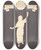 Triptych art skateboard deck of Maxfield Parrish Venetian Lamplighter Preliminary Drawings For Edison Mazda Calendar by Maxfield Parrish (1870-1966)