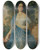 Triptych art skateboard deck of Franz Schrotzberg Clothilde Prinzessin Dietrichstein by Franz Schrotzberg (1811-1889)