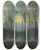 Triptych art skateboard deck of John Atkinson Grimshaw Lovers In A Wood by John Atkinson Grimshaw (1836-1893)