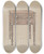 Triptych art skateboard deck of Edith Magnette Two Drawer Stand_1 by Edith Magnette (20-)