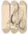 Triptych art skateboard deck of Charles Paul Renouard Robert Green Ingersoll by Charles Paul Renouard (1845-1924)