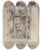 Triptych art skateboard deck of Marius Bauer Vier Voorstellingen Uit Constantinopel by Marius Bauer (1867-1932)