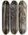 Triptych art skateboard deck of Lon Spilliaert Fort De Sapins by Leon Spilliaert (1881-1946)