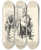 Triptych art skateboard deck of Sir John Tenniel What Will He Do With It by Sir John Tenniel (1820-1914)