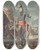 Triptych art skateboard deck of Antoinefranois Sergent General Francois Severin Desgraviers Marceau by Antoine Francois Sergent (1751-1847)