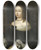 Triptych art skateboard deck of Nicolas Vallari Hedvig Eleonora 16361715 Queen Of Sweden by Nicolas Vallari