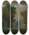 Triptych art skateboard deck of George Inness Cows By A Stream by George Inness (1825-1894)