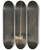 Triptych art skateboard deck of Lon Spilliaert Het Luchtschip Belgique Ii In Zijn Loods by Leon Spilliaert (1881-1946)