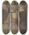 Triptych art skateboard deck of Henri De Toulouselautrec La Goulue And Her Sister by Henri de Toulouse-Lautrec (1864-1901)
