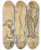 Triptych art skateboard deck of Peter Hansen Billedhuggeren Kai Nielsen Modellerer Mads Rasmussen by Peter Hansen (1868-1928)