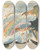 Triptych art skateboard deck of William Blake Visions Of The Daughters Of Albion Pl 01 by William Blake (1757-1827)