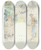 Triptych art skateboard deck of Peter Hansen Landbruget Udkast Til Ptnkt Freske I Faaborg by Peter Hansen (1868-1928)
