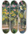 Triptych art skateboard deck of Joaqun Sorolla Oleanders Thecourtyard Of The Artists Home by Joaquin Sorolla (1863-1923)