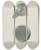 Triptych art skateboard deck of Florence Hastings Silver Chocolate Pot_1 by Florence Hastings