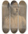 Triptych art skateboard deck of Elemr Halszhradil Portrt Dievaa by Elemir Halasz Hradil (1873-1948)